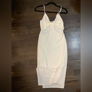 Cream white cutout dress. Brand new, size large.